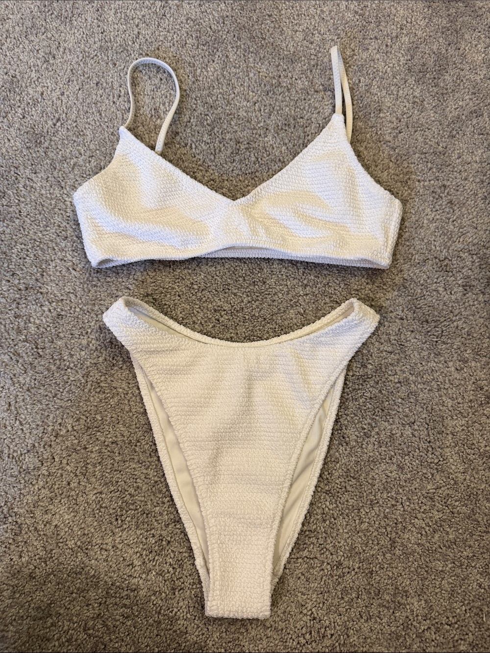 La Hearts White Bikini Set